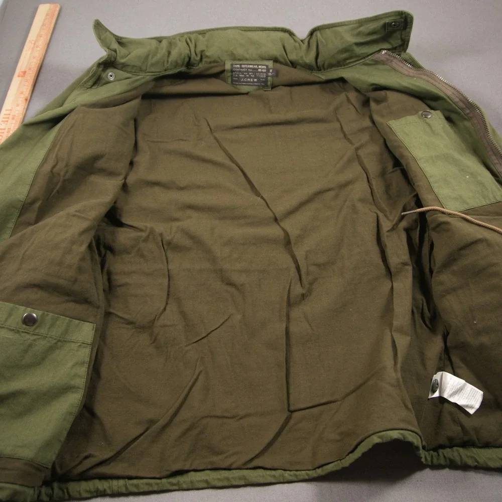 J.Crew Military Field Utility M65 Viscose Cotton Men Jacket M Hooded Field Work